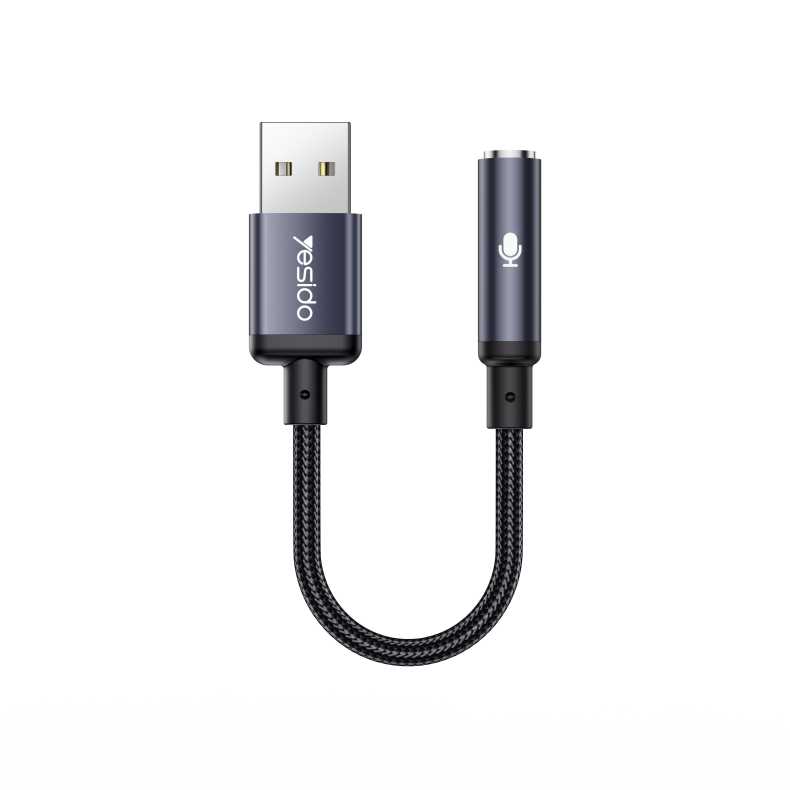 Aux cable YESIDO YAU46 BLACK