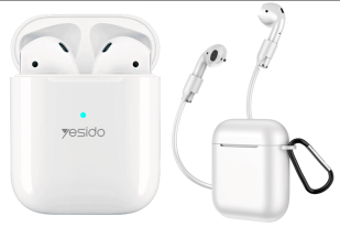 Airpods  (1.:1 size as original) Window connected with wireless charging  Pop-up automatically BT10