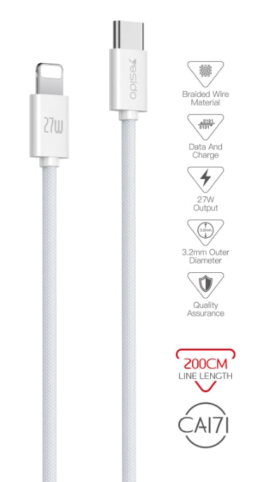 CABLE YESIDO CA171 WHITE