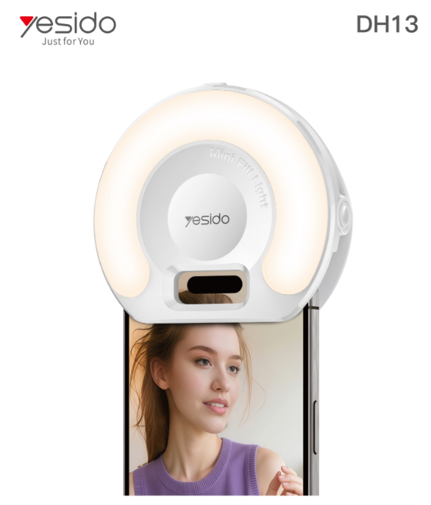 SELFIE LIGHT YESIDO DH13 WHITE