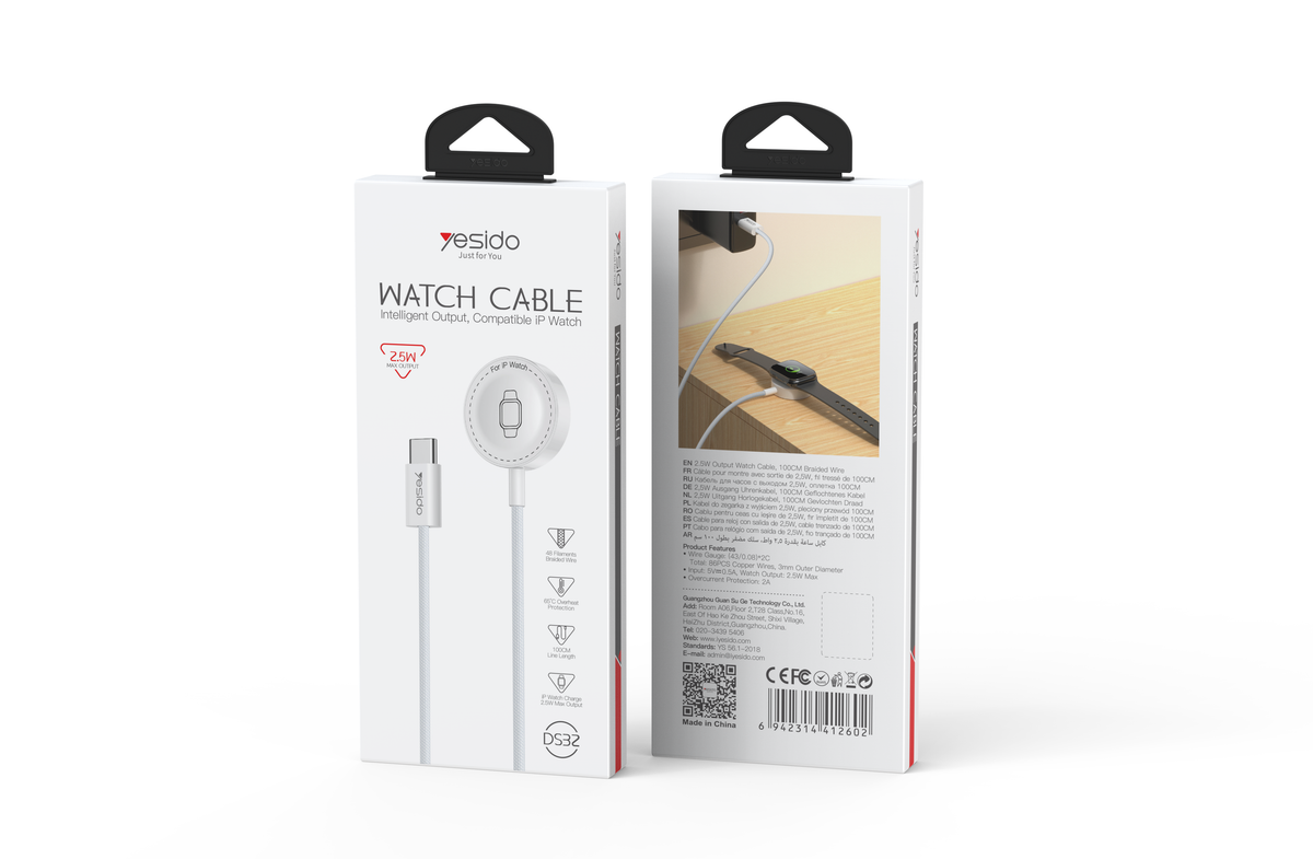 2.5W Apple Watch Wireless Charger  Type-C Port DS32