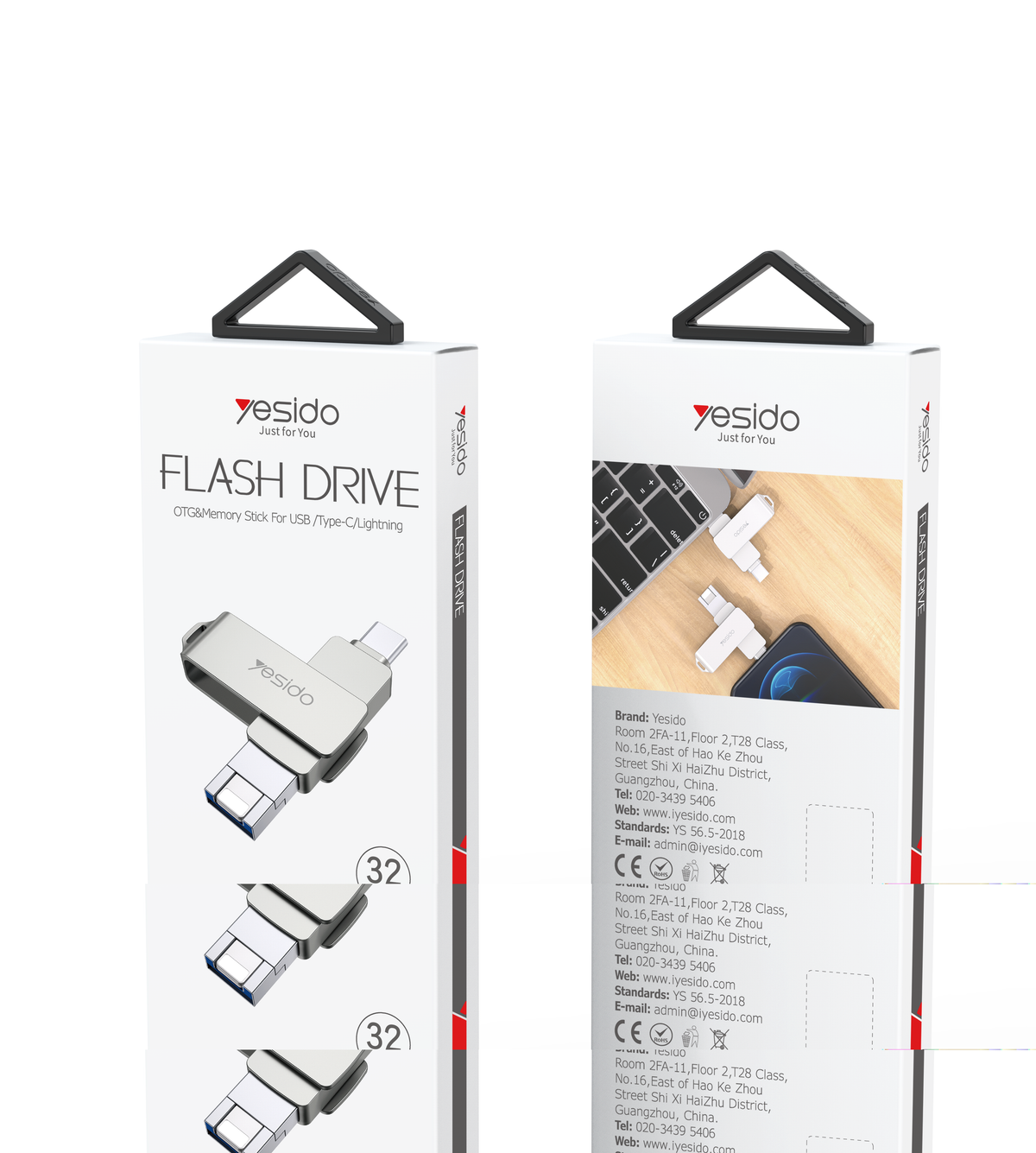 Flash Drive Yesido FL12-32GB Silver