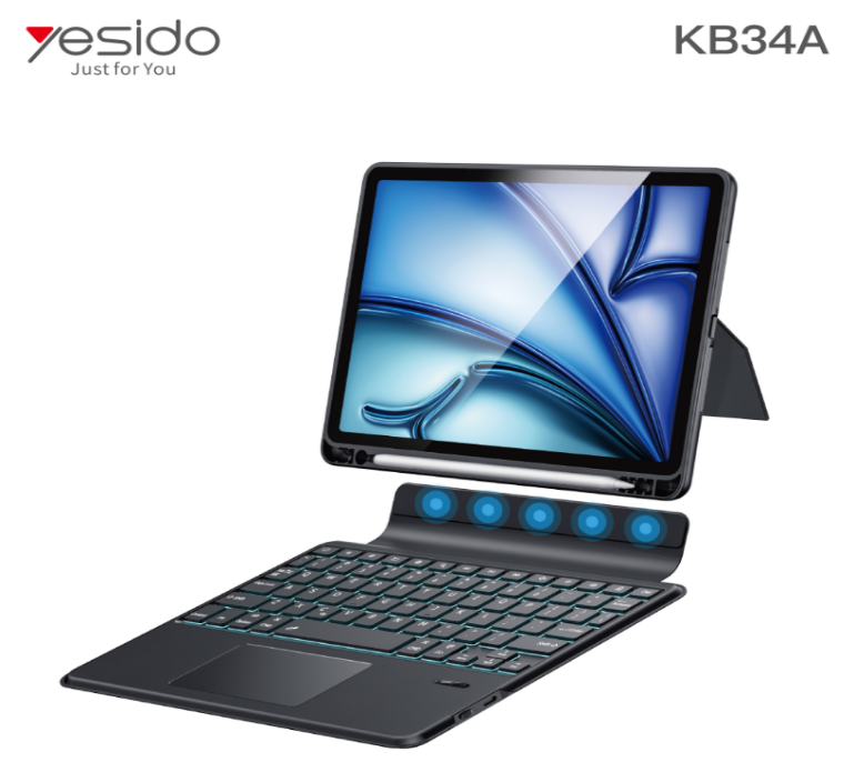 Keyboard YESIDO KB34A BLACK