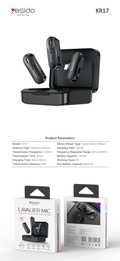 Wireless Microphone YESIDO KR17 BLACK