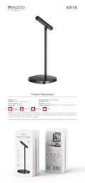 Wireless Microphone YESIDO KR18 BLACK