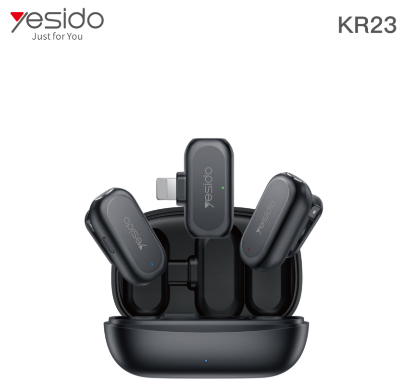 AI Lavalier Microphone KR23 - Lightning