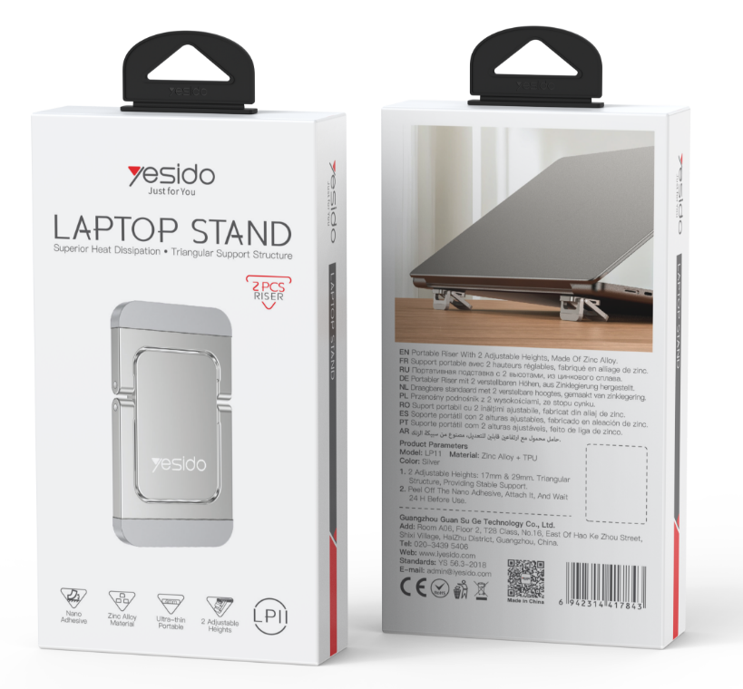 HOLDER YESIDO LP11-silver Silver