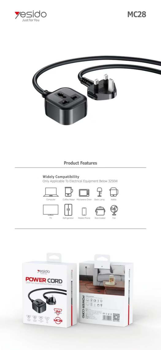 UK/Power cord-2M MC28