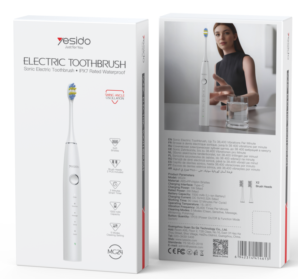 electric toothbrush YESIDO MG24 WHITE