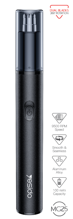 NOSE HAIR  TRIMMER
 YESIDO MG25 BLACK