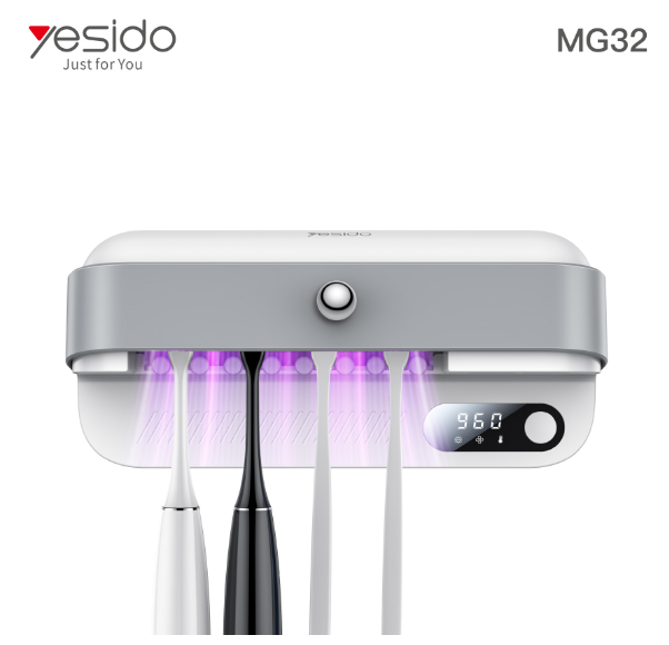 UV  TOOTH BRUSH DRYER HOLDER YESIDO MG32 WHITE