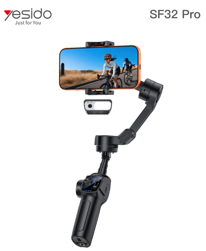 Selfie Stick YESIDO SF32-PRO BLACK