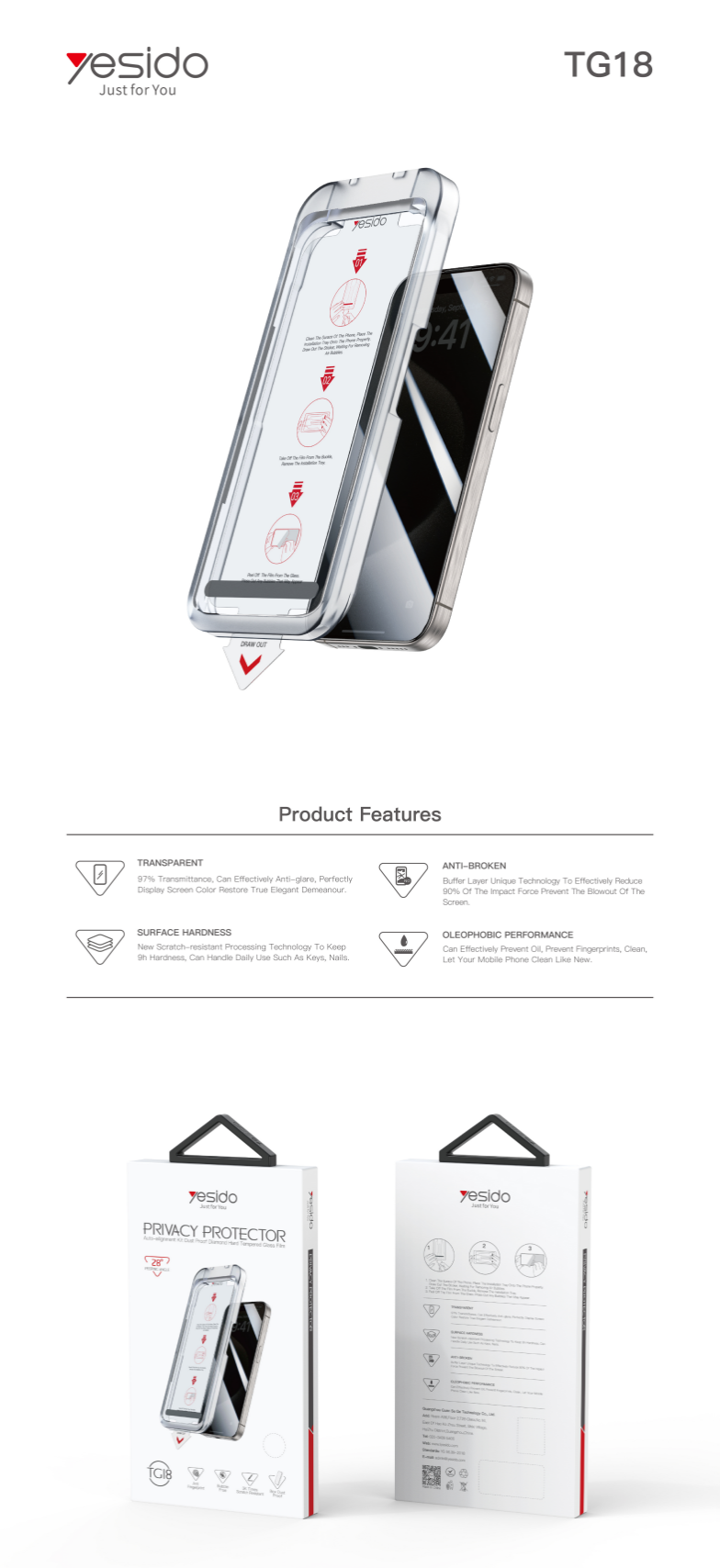 Privacy protector TG18