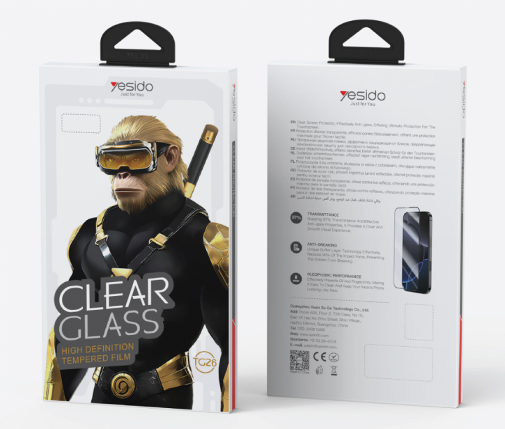 Clear Tempered glass film（for iP17)TG26
