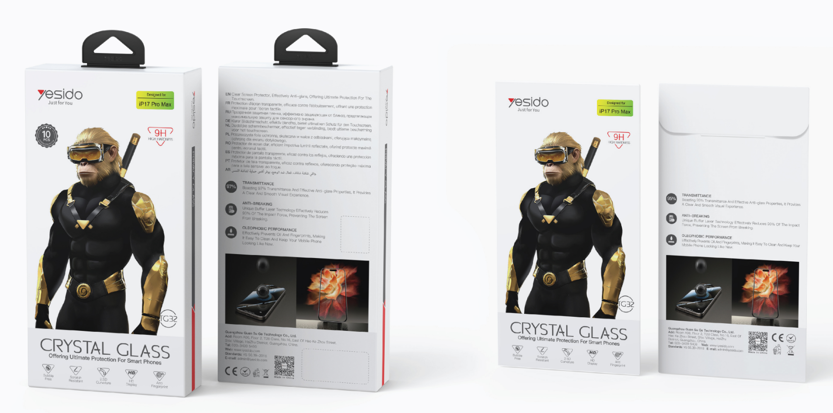 10pcs-in-1  HD tempered glass TG32