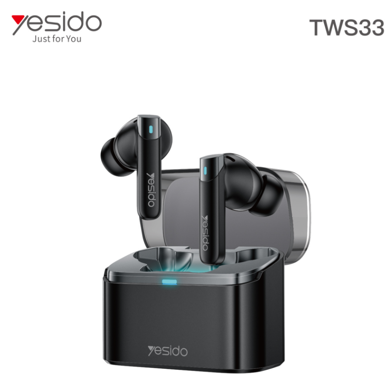 AIRPOD YESIDO TWS33 BLACK