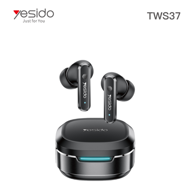 AIRPOD YESIDO TWS37 BLACK