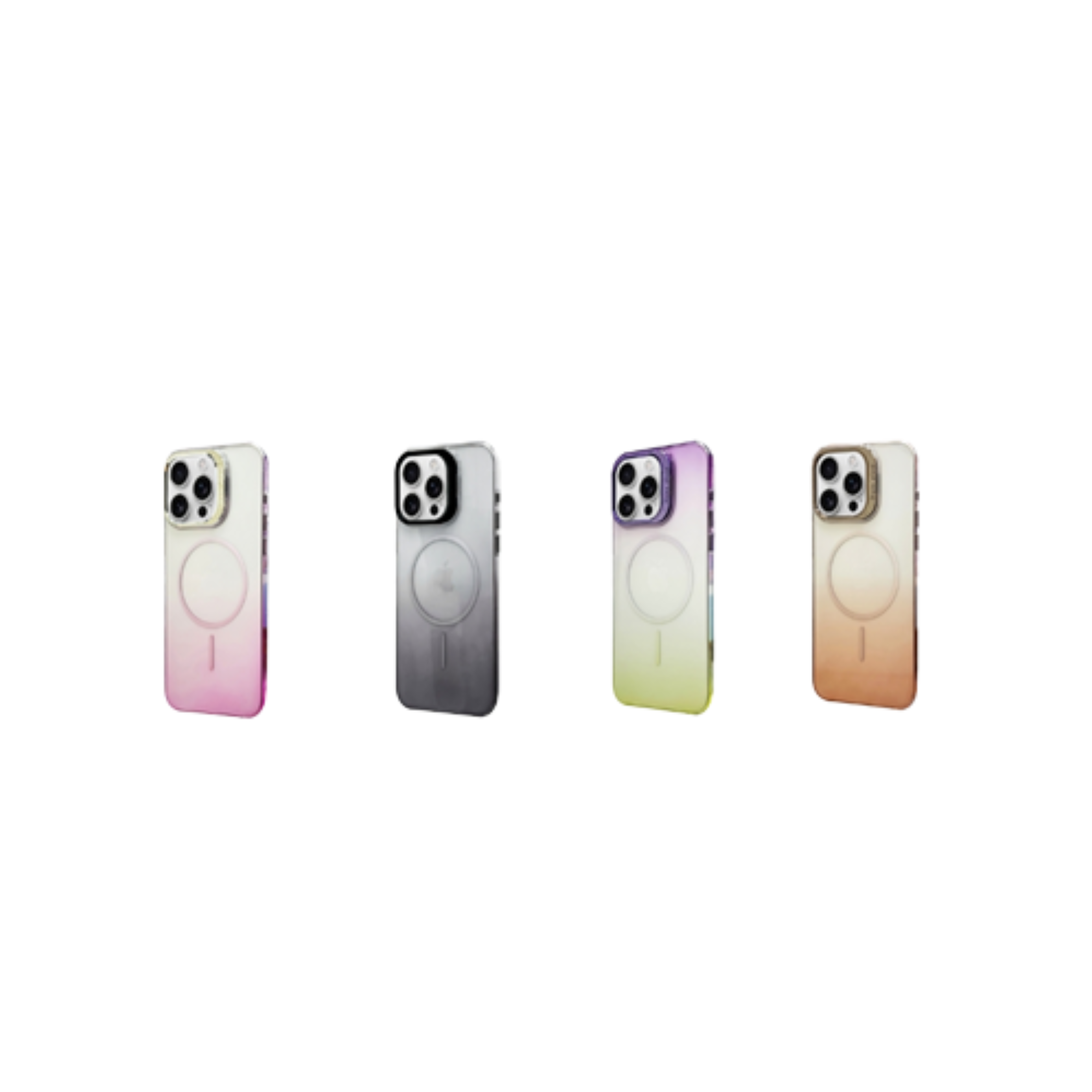 PC gradient color camera magnetic bracket mobile phone case PC18