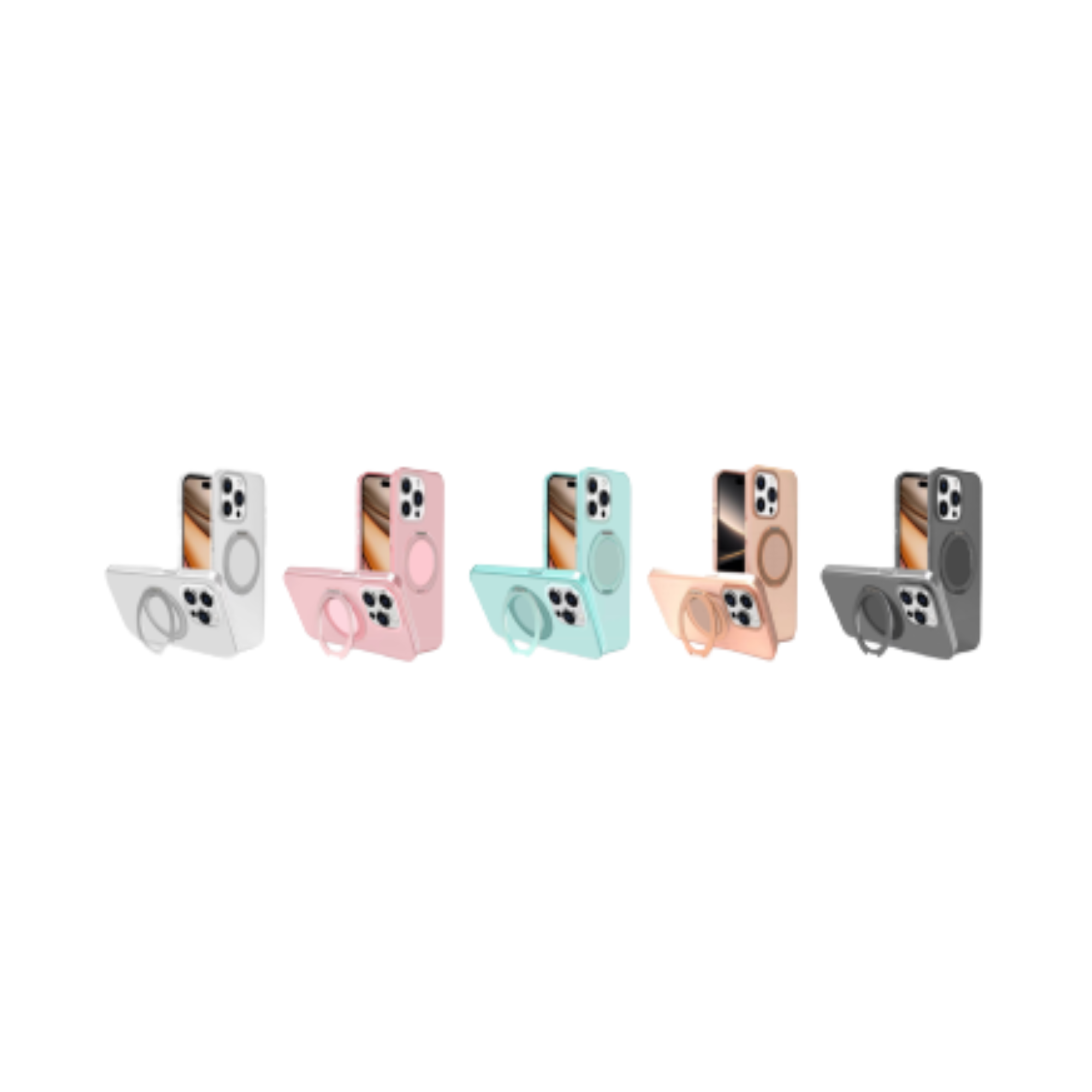 Magnetic with ring holder case PC17