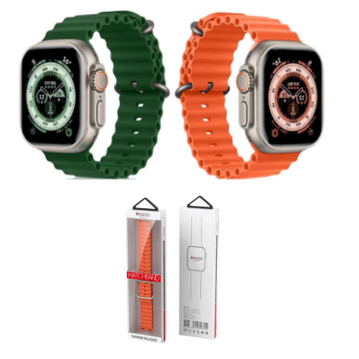 Apple Watch Band - Marine Dual Buckle Silicone band WB21