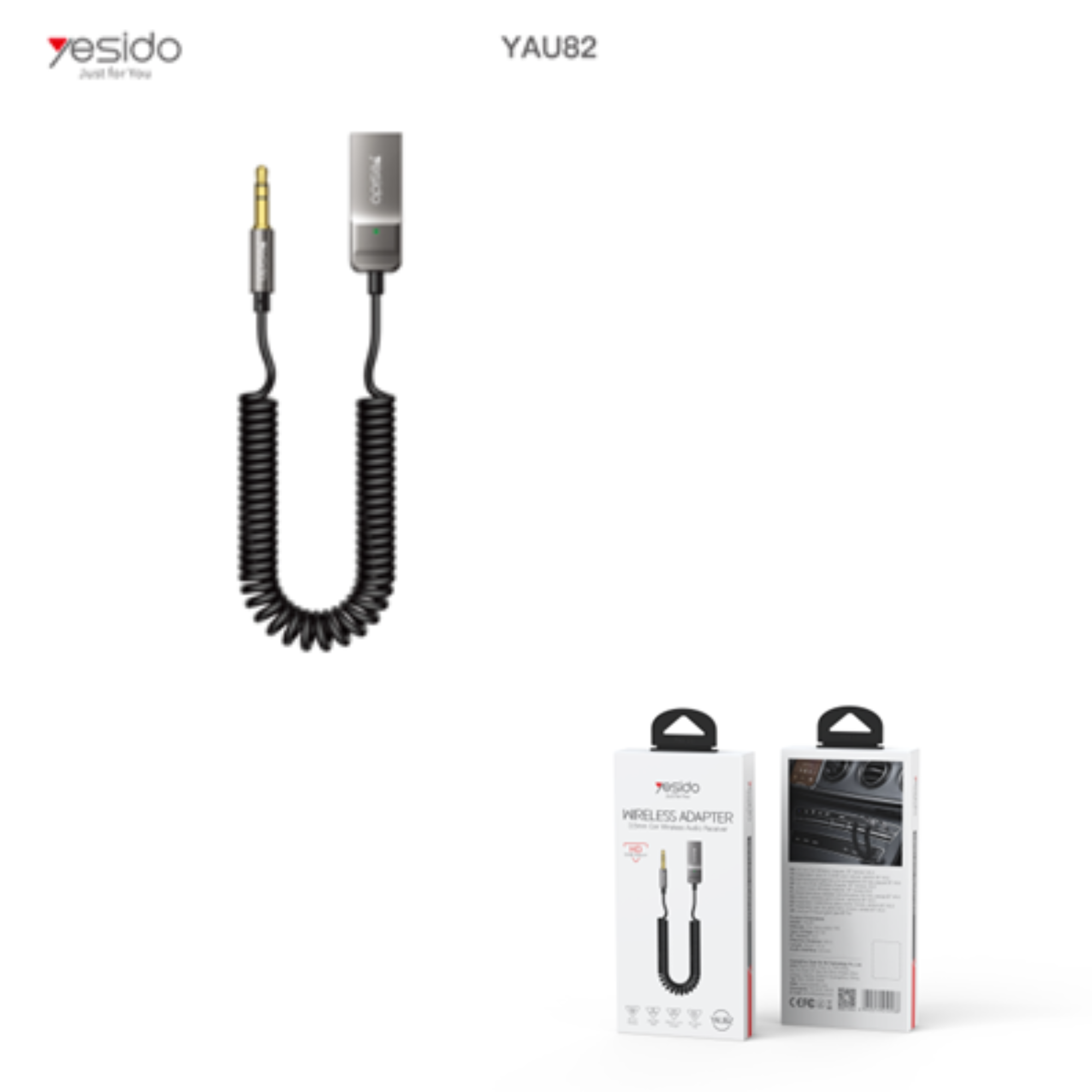 Aux cable YESIDO YAU82 GRAY