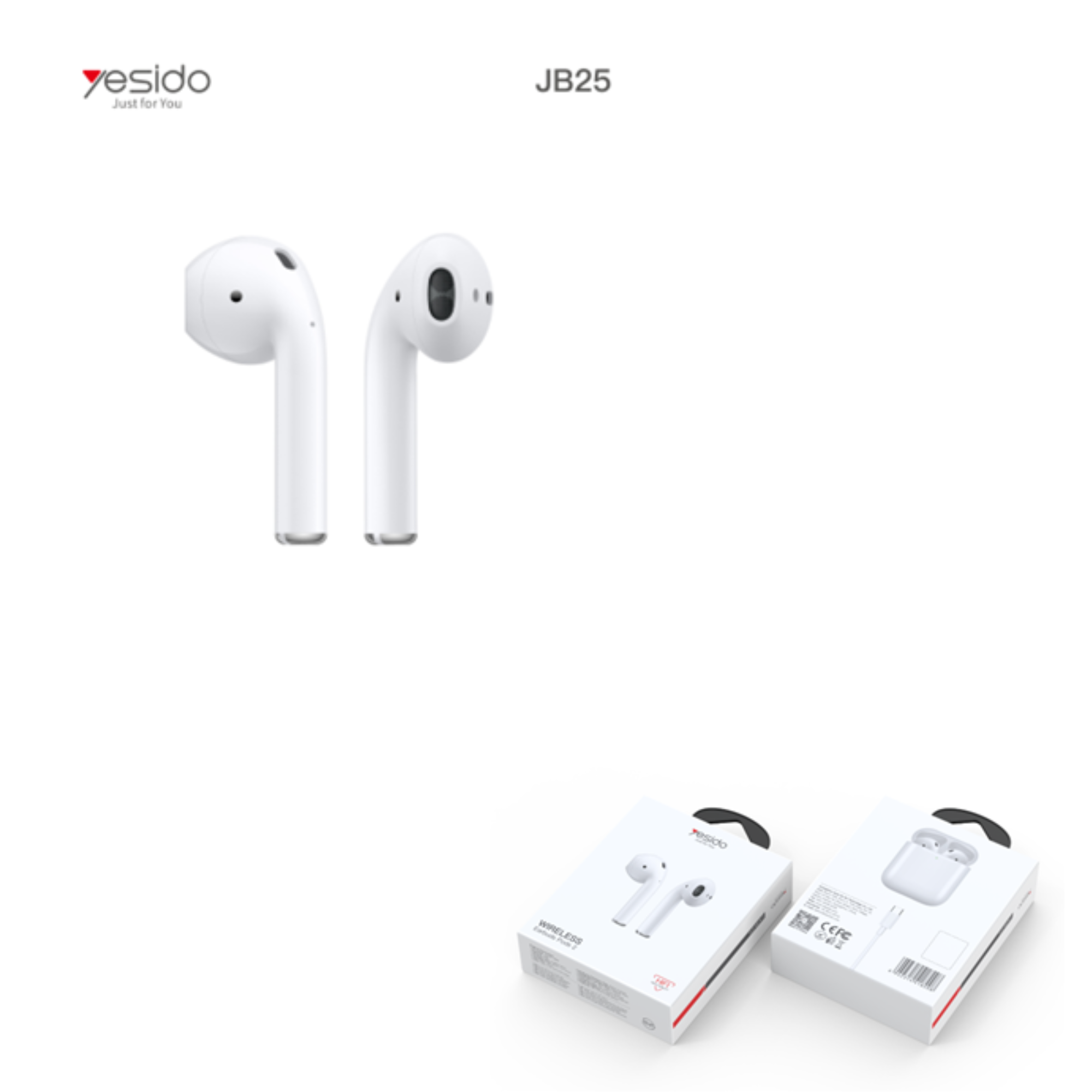 AIRPOD YESIDO JB25 WHITE