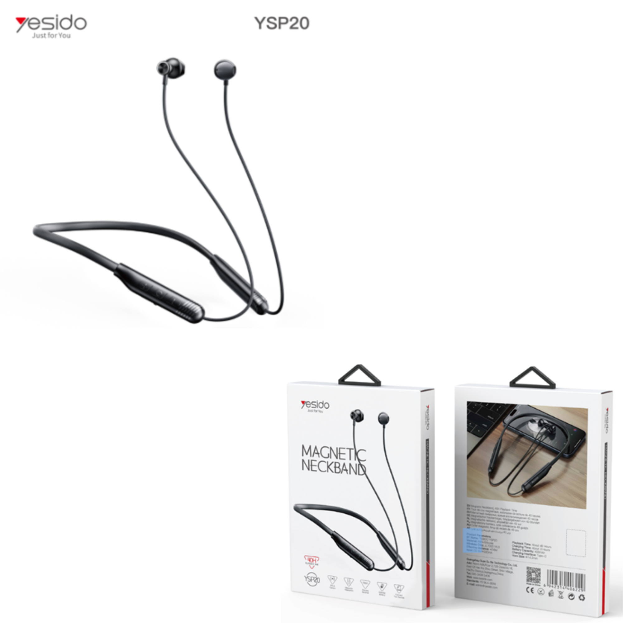 Magnetic neckband