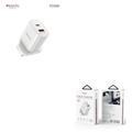 20W Fast Charging Home Charger(USB-A+TC) YC02E