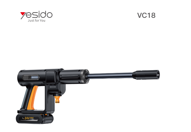 Car Pressure Washer YESIDO VC18 EU Black