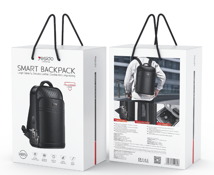 Backpack YESIDO WB59 BLACK