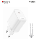TC PD20W  Home charger EU (C TO C cable) YC105