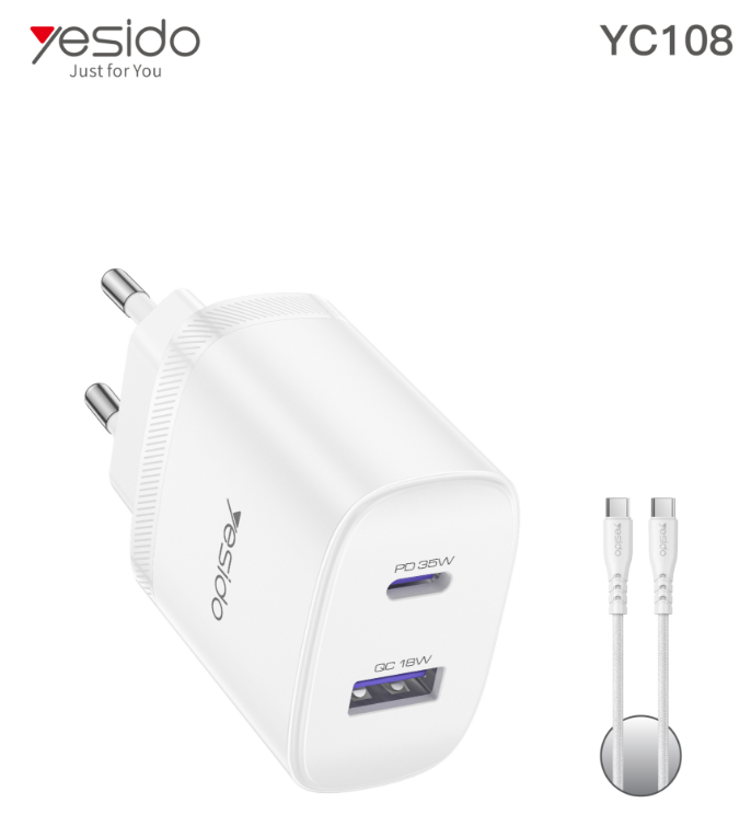 HOME CHARGER YESIDO YC108 White