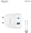 A+C 45W  Home charger EU (C TO C cable) YC110