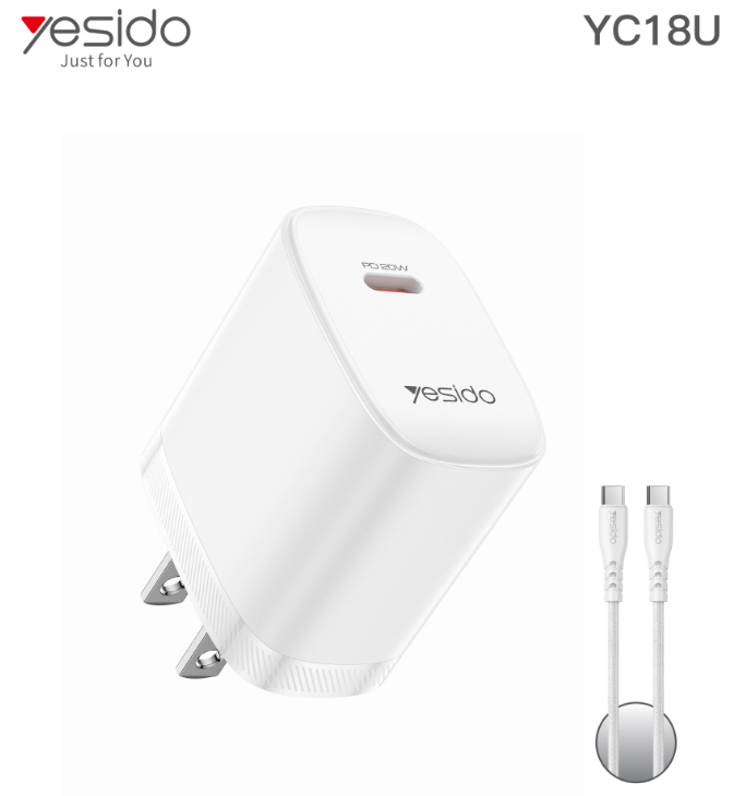 TC PD20W  Home charger US (C TO C cable) YC18U