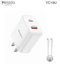 A+C 20W  Home charger US (C TO C cable) YC19U