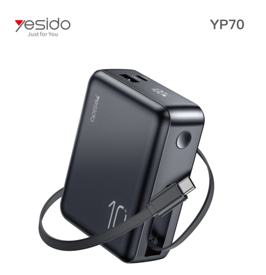 Power bank YESIDO YP70 BLACK