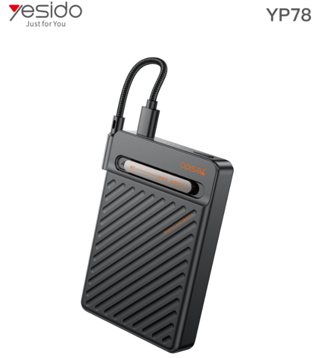 Power bank YESIDO YP78 BLACK