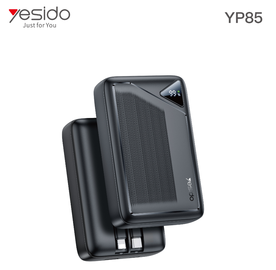 Power bank YESIDO YP85 BLACK