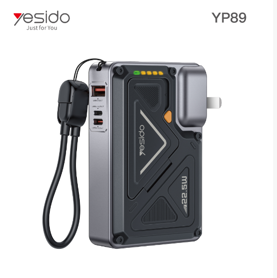 Power bank YESIDO YP89-EU BLACK
