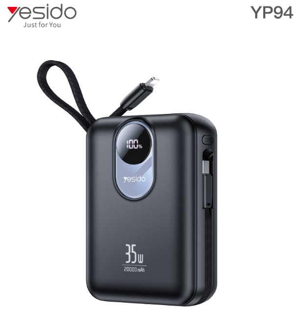 Power bank YESIDO YP94 BLACK