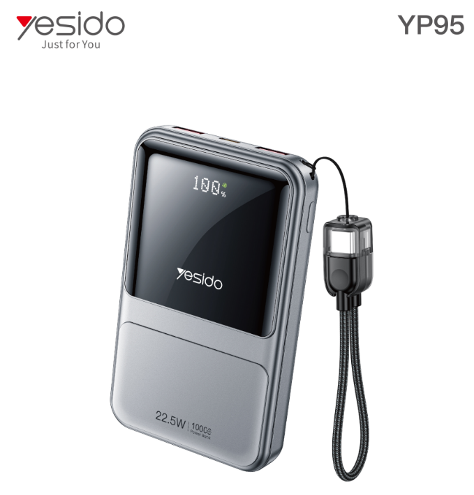 Power bank YESIDO YP95 SILVER