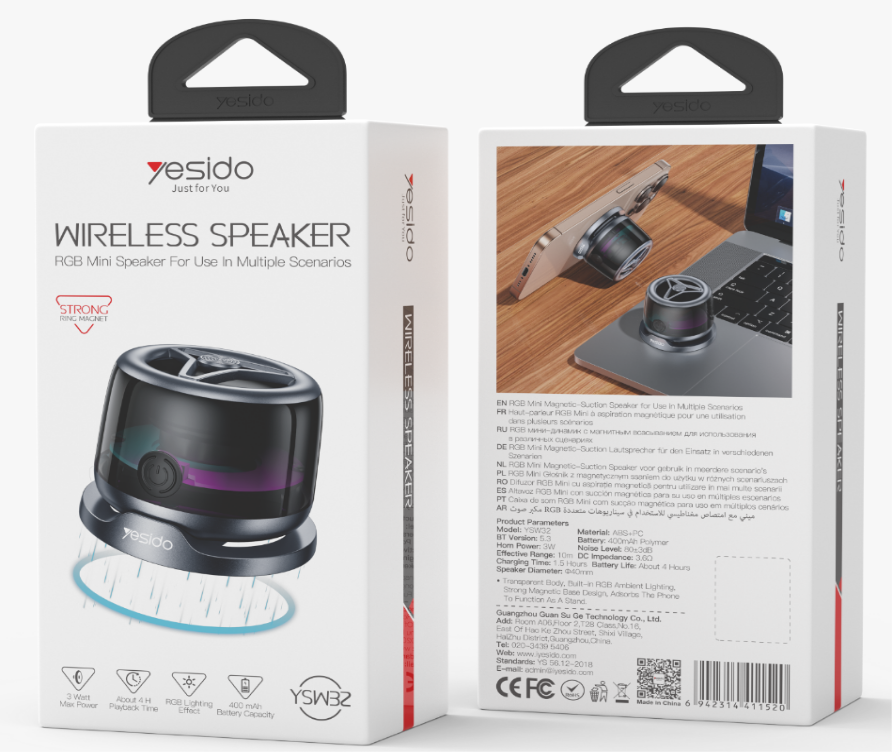 HOLDER YESIDO YSW32 BLACK